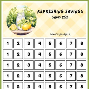 Refreshing Savings| Saving Challenge| Saving Challenge Game| Low Income| Low Budget| Saving Challenge PDF| Games| Mini Savings