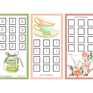 Tea Party Saving Challenges Bundle| Mini Savings Challenge Trackers| Challenges Savings| Mini Mondays Saving Challenges| Cash Stuffing| A6