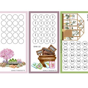 Garden Saving Challenge Bundle: Printable| Mini Savings Challenge Trackers| Challenges Savings| Mini Mondays Saving Challenges| Cash Stuff