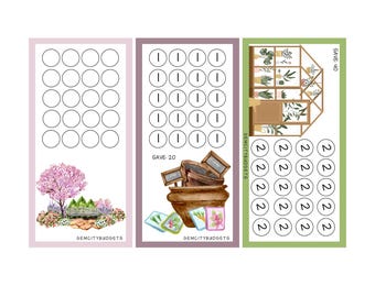 Garden Saving Challenge Bundle: Printable| Mini Savings Challenge Trackers| Challenges Savings| Mini Mondays Saving Challenges| Cash Stuff