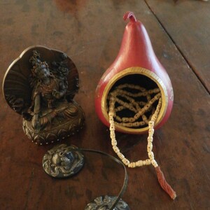 Buddhist Altar Bowl - Double Dorje&#39; - Free Shipping