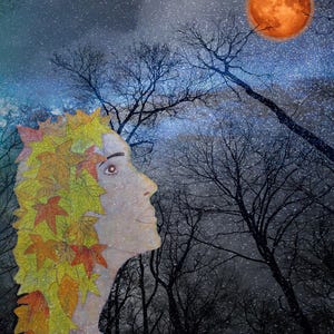 Autumn Dryad - 11 X 14 Print - Free Shipping