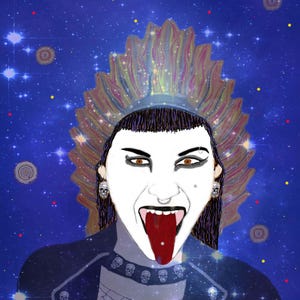 Goth Kali - 13 X 19 inch Print - Free Shipping