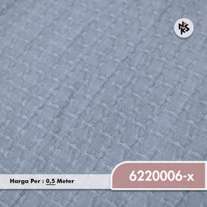 May include: Light blue fabric with a textured, woven pattern. The fabric has a subtle, repeating design. The image includes the product code "6220006-x".