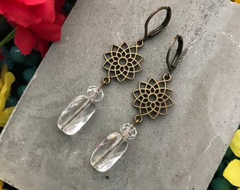 Lotus Flower Earrings