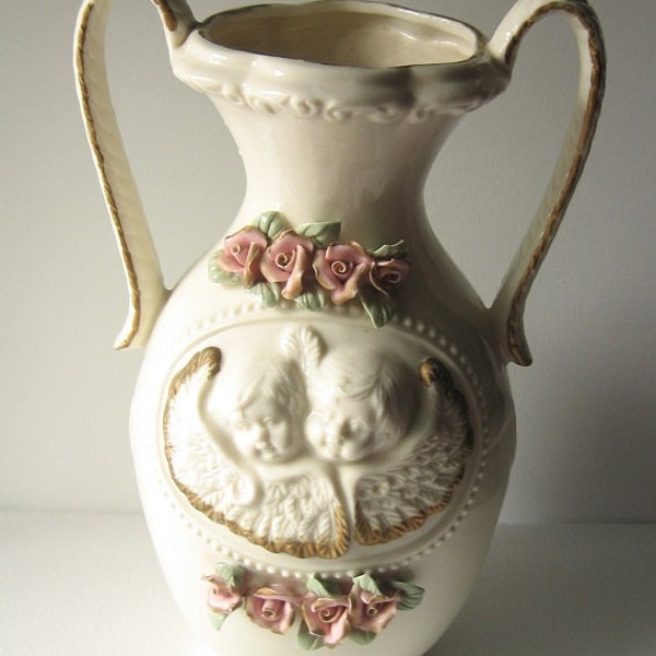 Vintage Angel Vase,Rose Vase,French Decor