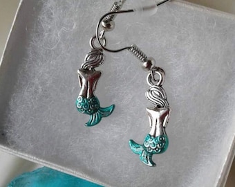 Silver Mermaid Earrings