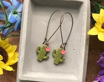 Cactus Earrings, Free Shipping