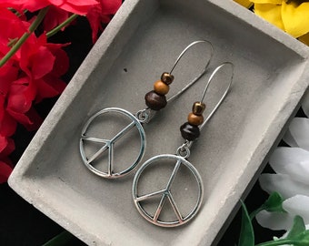 Peace Sign Earrings