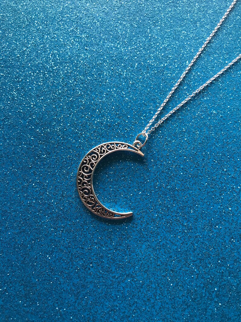 Moon Necklace Etsy