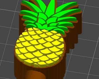 Ananas Stroh Topper, STL 3D Druck Datei, Stroh Topper für Becher