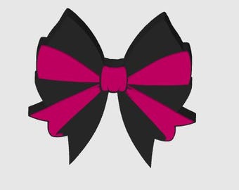 Double Bow Coquette Bow Straw Topper STL File, 3D Print Straw Topper Digital Download, Trendy Bow