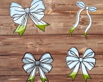 Coquette Bows Canva Frames, Trendy Ribbon, Preppy Bow, Girly Bow, Canva Custom Frame