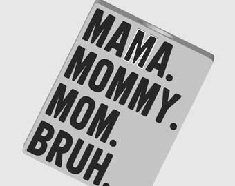 Mama, Mommy Straw Topper STL, Plik 3D Drukowany Słomkowy Buddy, Kokarda Kokietka
