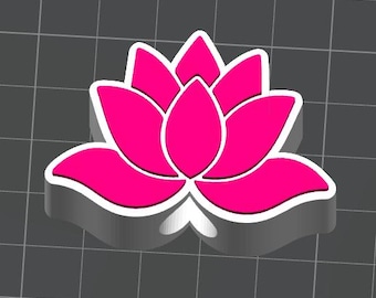 Lotus Blume Stroh Topper, STL Datei, 3D Druck Datei, Stroh Topper