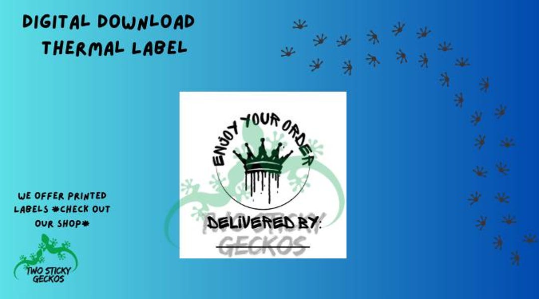 Independent Label Examples Delivery Labels for Independent Contractors, Thermal Labels, Small ...