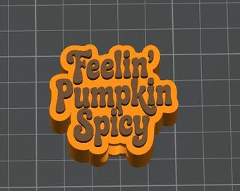 Pumpkin Spicy Straw Topper, 3MF-Datei, 3D-Druckdatei