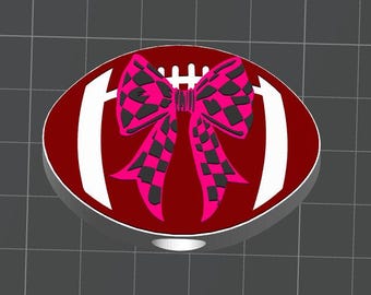 Neuer Fußball Kokette Bogen Stroh Topper STL Datei, 3D Druck Stroh Topper Digitaler Download, Sport Bogen