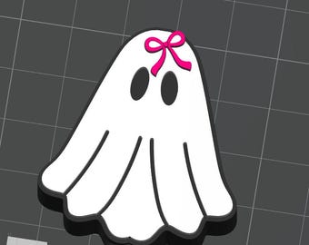 Kokette Schleife Geist Stroh Topper STL Datei, 3D Druck Stroh Topper Digitaler Download, Halloween Geist