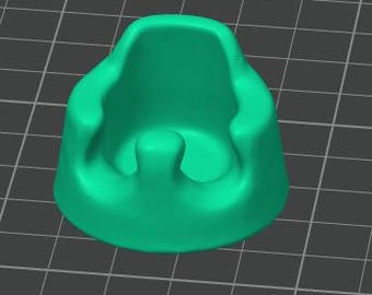 Miniature Baby Bumbo Seat STL File – 3D Printable Dollhouse Baby Chair – Digital Download Only
