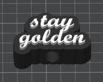 Nakładka na słomkę Golden Years STL, plik 3D drukowany Straw Buddy, pasuje do słomek Stanley