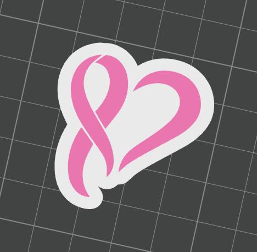 Breast Cancer Ribbon Straw Topper STL File, 3D Print Straw Topper ...