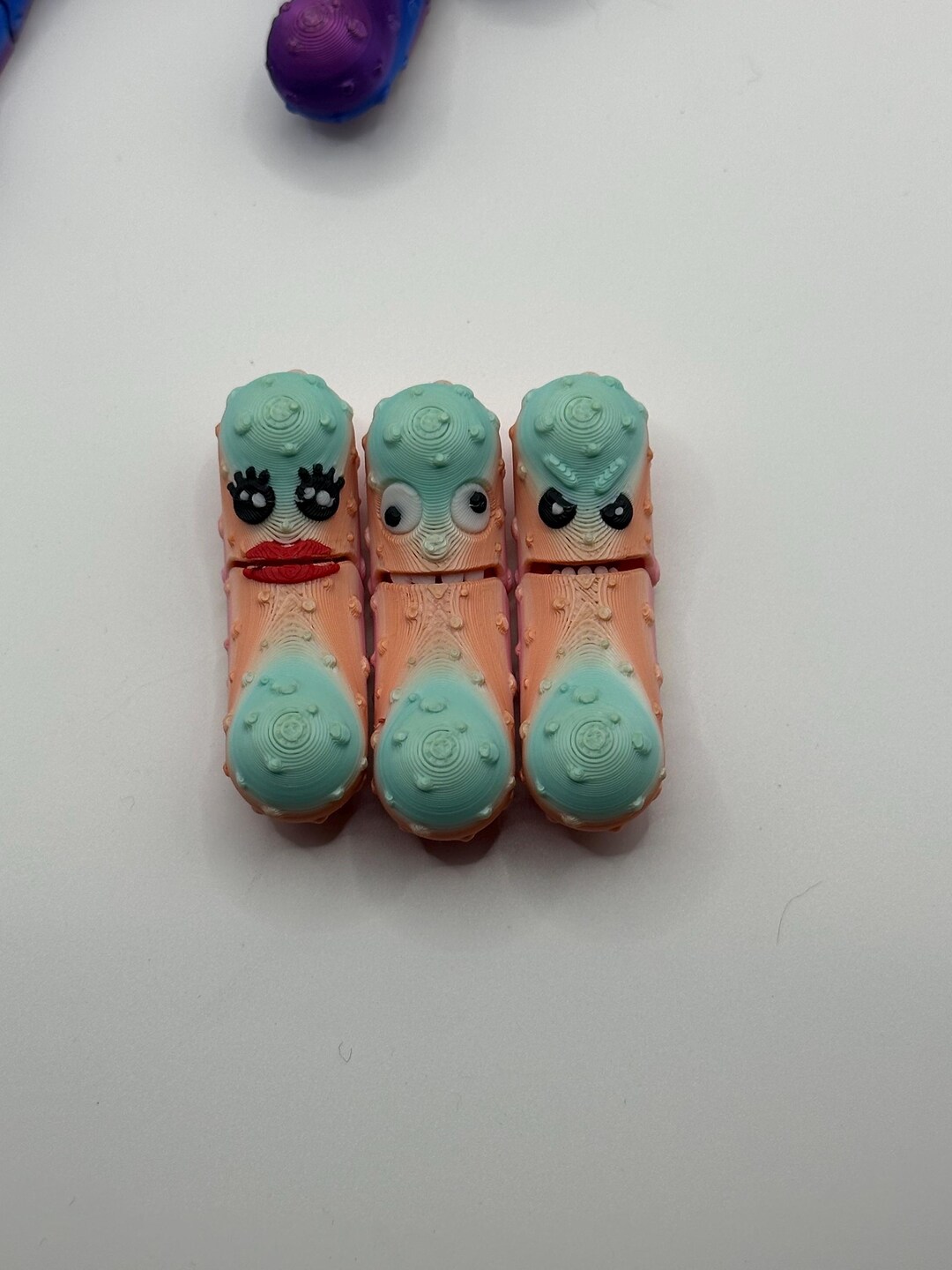 3D Printed Facial Expression Tickle Pickles ,fidget Pickles ...