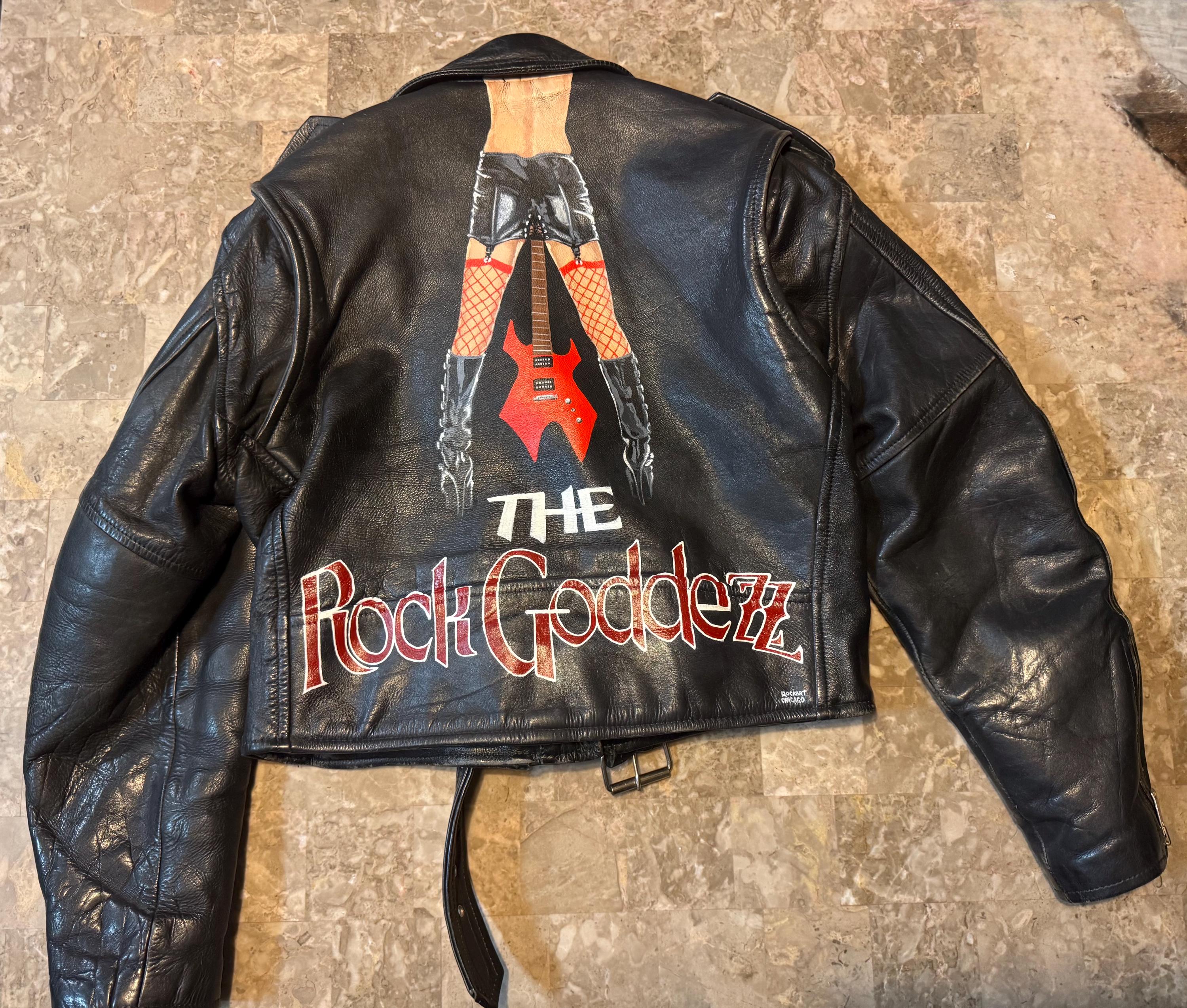 Vintage Hand Painted Leather Jacket - Etsy