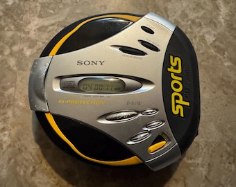 Reproductor de CD portátil Sony CD Walkman D-SJ15 G-Protection, raro - Probado, FUNCIONA