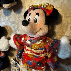 5 Disneyland Musse Mimmi Pigg Daisy Anka Plyschnyckelring KIMONO Tokyo Japan bild 6