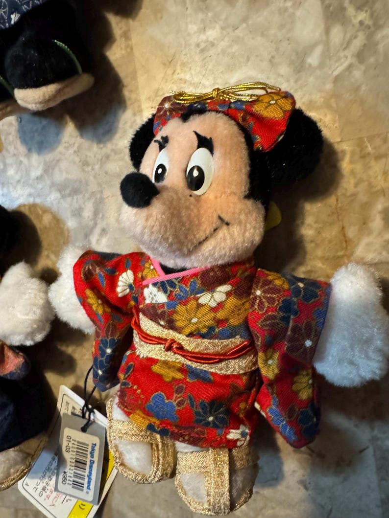 5 Disneyland Musse Mimmi Pigg Daisy Anka Plyschnyckelring KIMONO Tokyo Japan bild 6