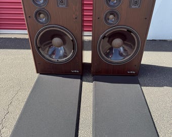 Vintage Cicena Cleo Neon Speakers, 1980s Music-activated Pink