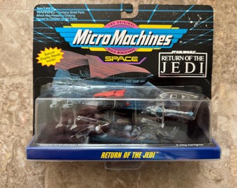 Star Wars Micro Machines Collection #3 Return of the Jedi AT-ST, Barge & Star