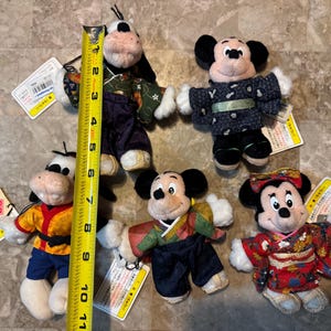 5 Disneyland Musse Mimmi Pigg Daisy Anka Plyschnyckelring KIMONO Tokyo Japan bild 9