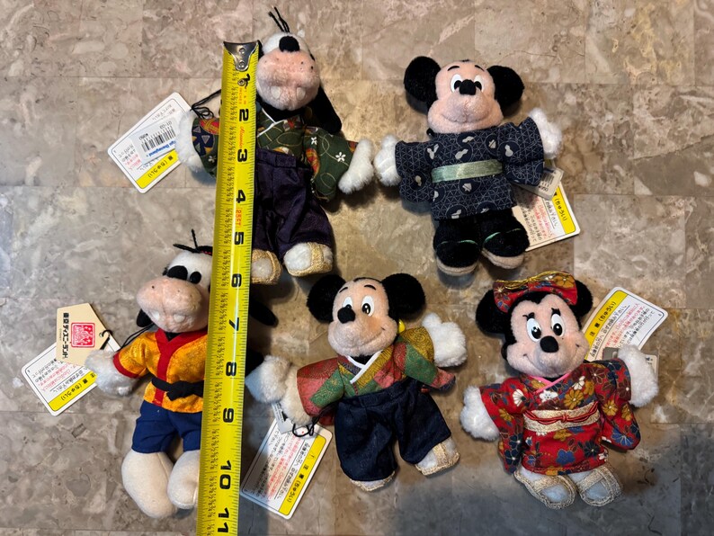 5 Disneyland Musse Mimmi Pigg Daisy Anka Plyschnyckelring KIMONO Tokyo Japan bild 9