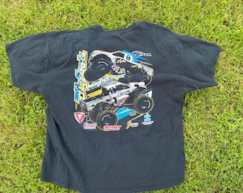 Vintage Ford Bigfoot Racing Team Monster Truck Shirt Mens 3XL Black Gildan Y2K
