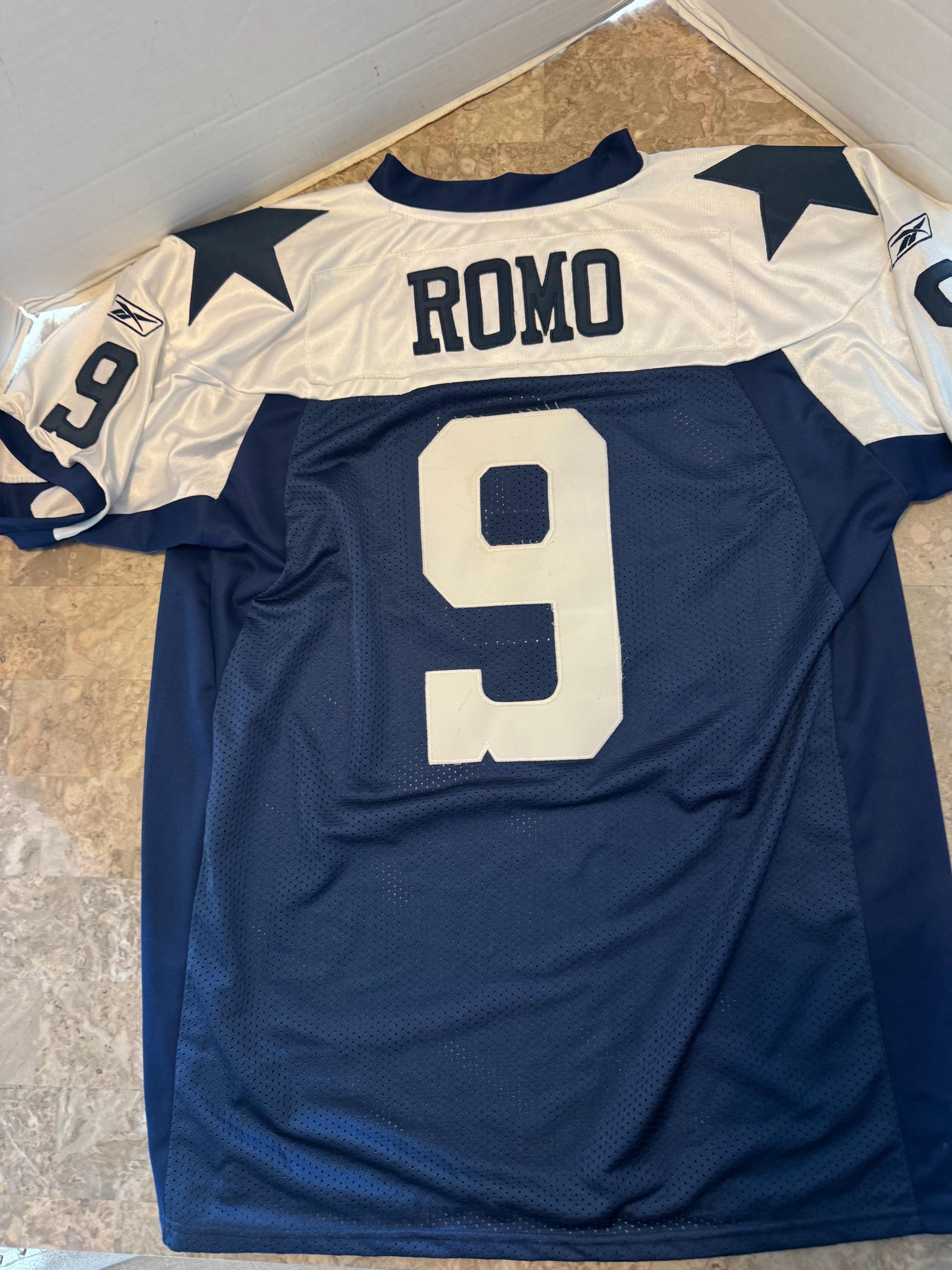 Custom Stitched Tony Romo Dallas Cowboys Thanksgiving Jersey – Adult Sizes M To 2XL (Unsigned)