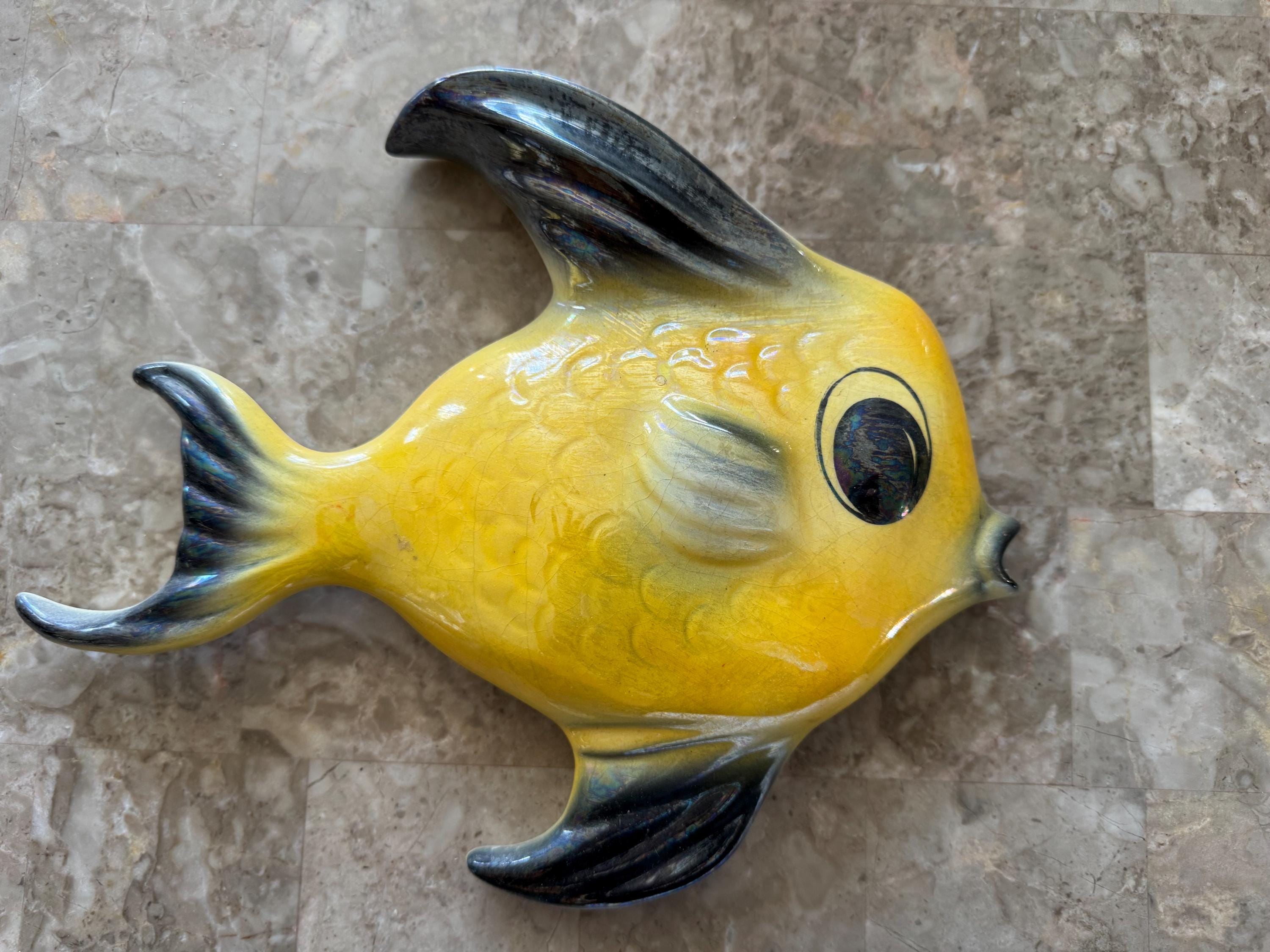 1950's Tropic Treasures by Ceramicraft Tropical Fish Wall Pocket