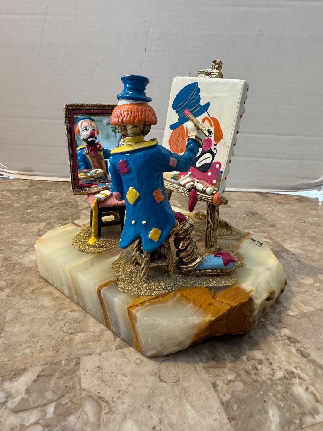 Large Hobo Joe Sculpture Self Portrait of Clown by Ron Lee 1988