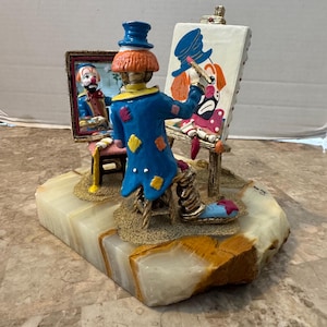 Large Hobo Joe Sculpture Self Portrait of Clown by Ron Lee 1988