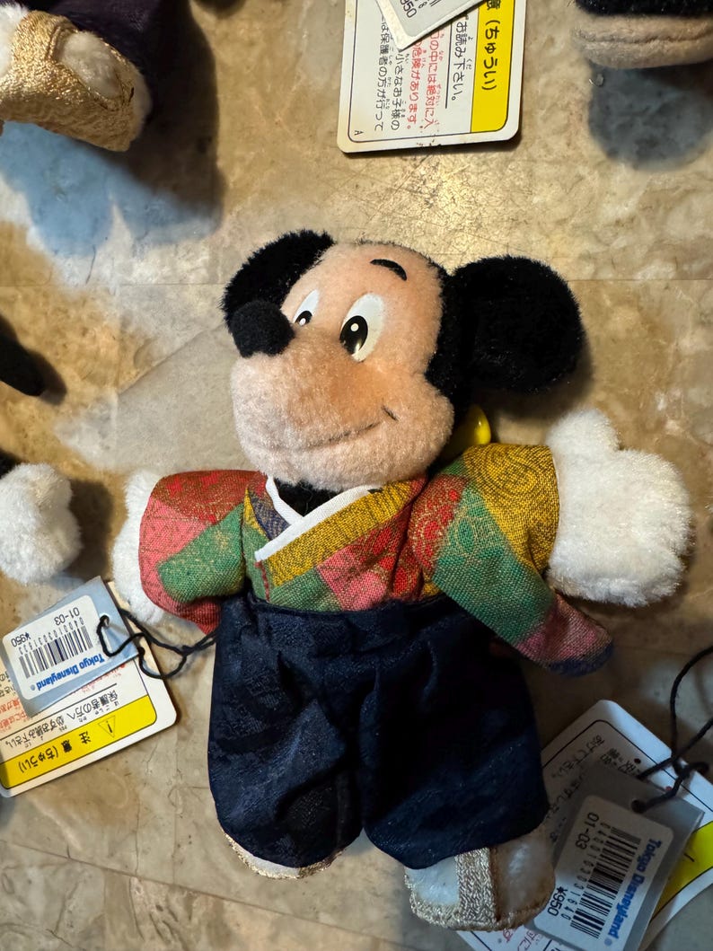 5 Disneyland Musse Mimmi Pigg Daisy Anka Plyschnyckelring KIMONO Tokyo Japan bild 7