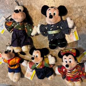 5 Disneyland Musse Mimmi Pigg Daisy Anka Plyschnyckelring KIMONO Tokyo Japan bild 10