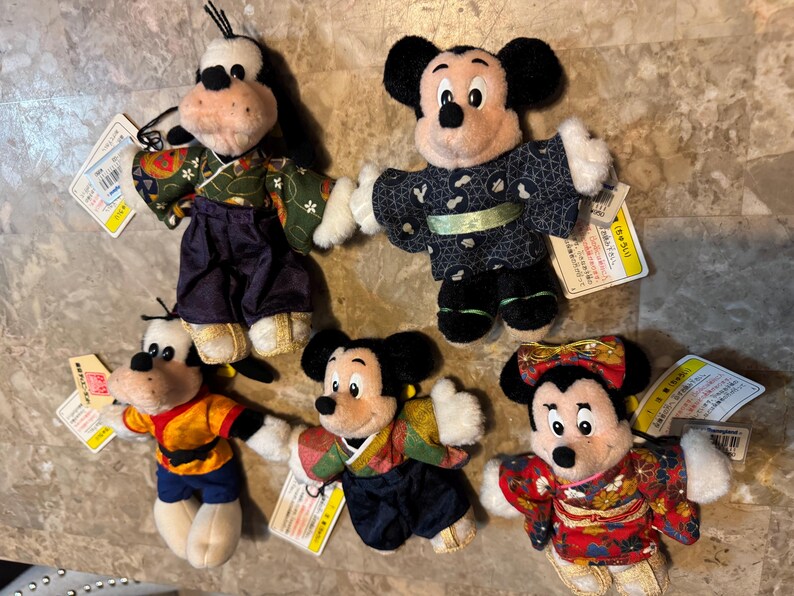 5 Disneyland Musse Mimmi Pigg Daisy Anka Plyschnyckelring KIMONO Tokyo Japan bild 10
