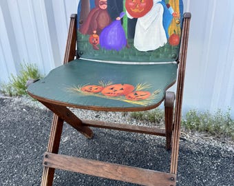 1940s American Seating Company Wooden Folding Chairs US WWII
