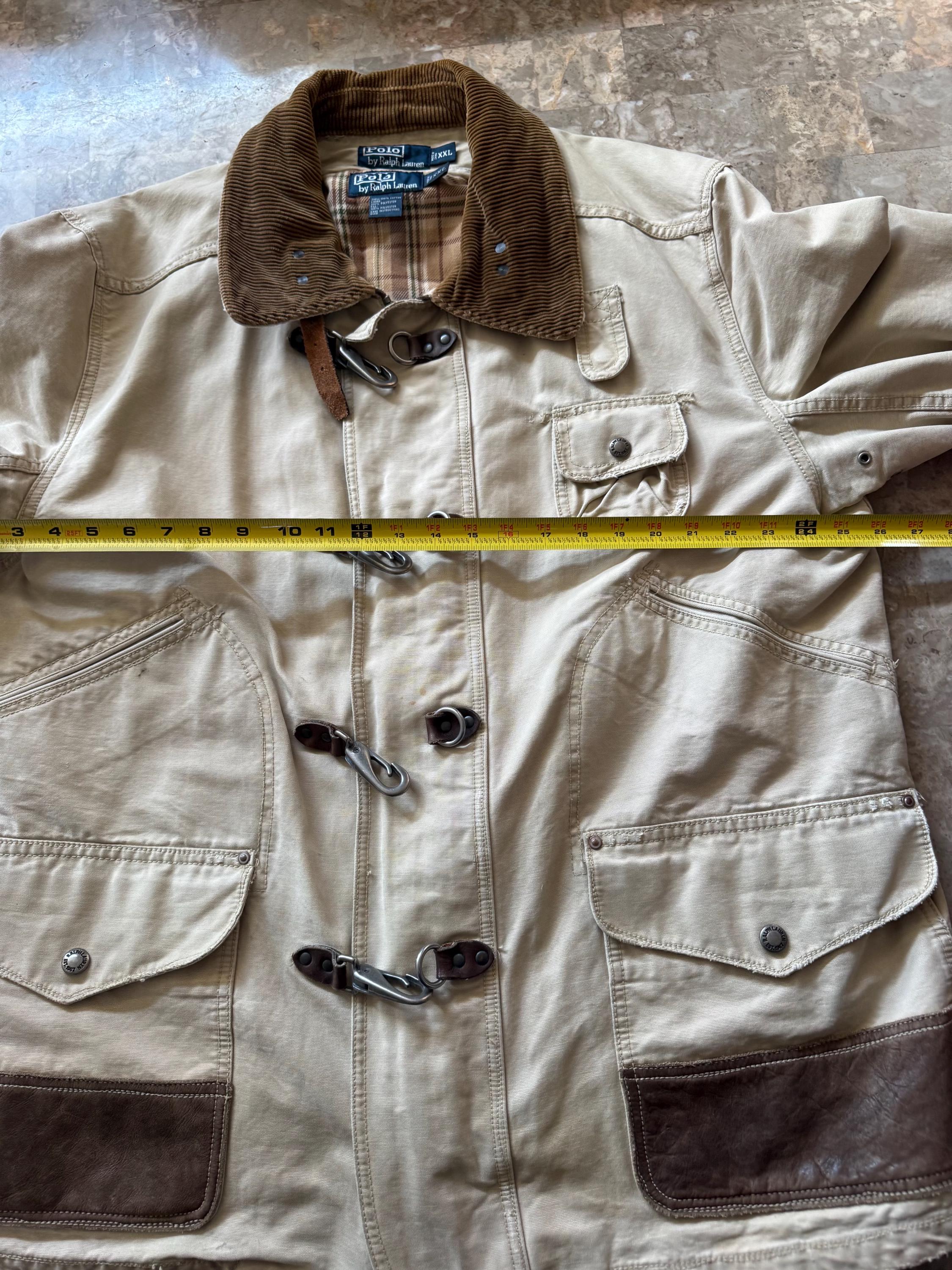 Vintage 90's Polo Ralph Lauren Fireman Jacket Mens 2XL Canvas