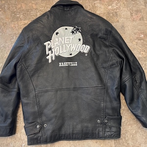 Planet Hollywood Leather Jacket - Etsy