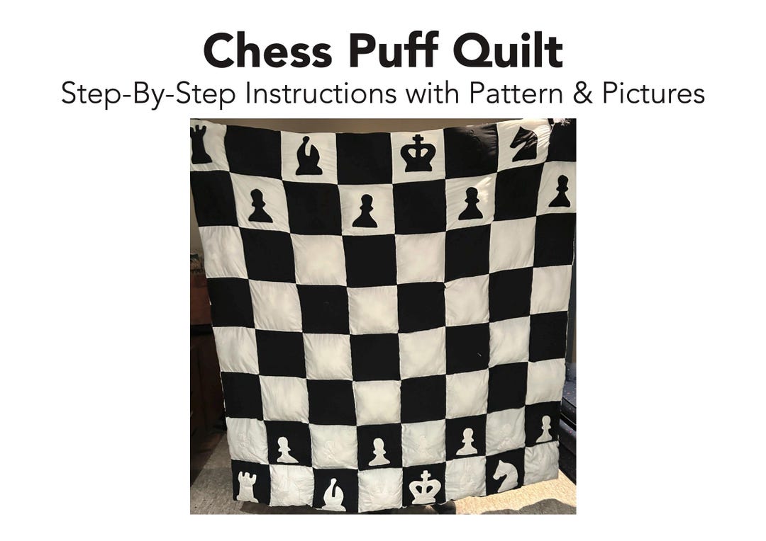 Chess Quilt Pattern Chess Puff Quilt - Etsy