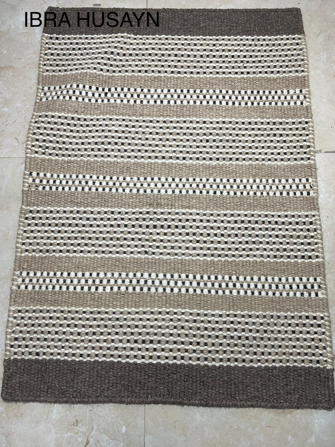 Hand Woven Rug, Area Rug, Wool Rug, Stripe Rug, Hand-crafted Rug ...