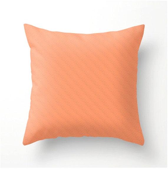 Items similar to Deep Peach Decorative Throw Pillow colorful accent