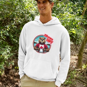 Elbow Up Canada hoodie - schattig casual sweatshirt, perfect voor sportfans en verzamelaars, cadeau voor verjaardagen, feestdagen, gezellige kleding
